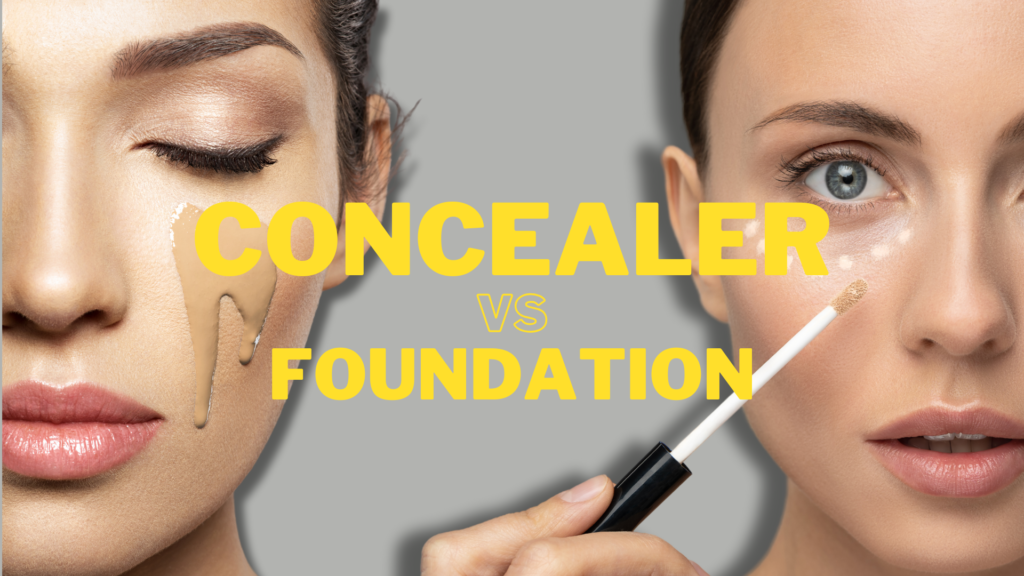 Difference Between Concealer and Foundation